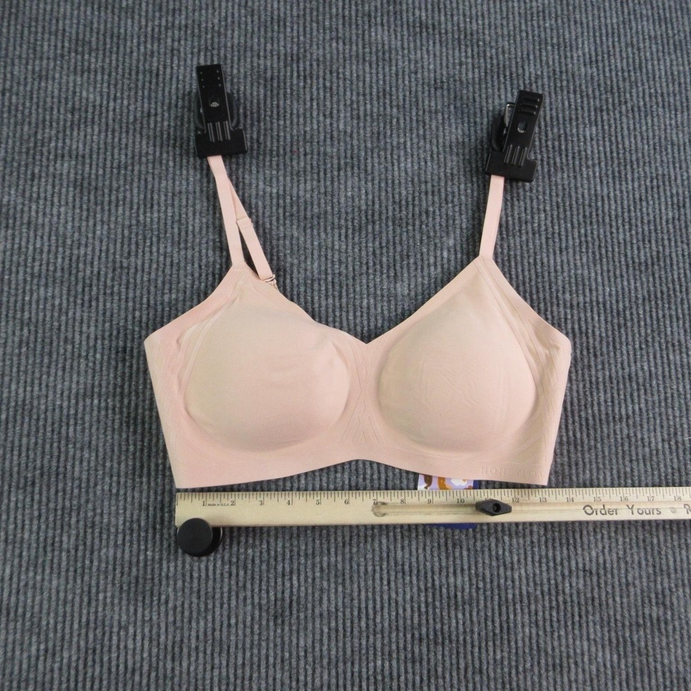 Honeylove Bra Womens XL Beige Silhouette T-Shirt Wireless Removable Cups NWT